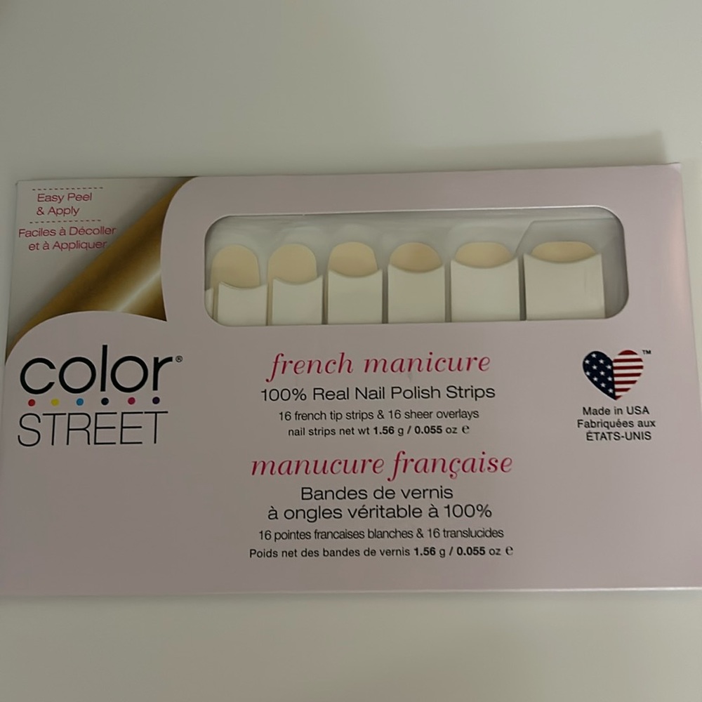 Color street French manicure city of love nail strips